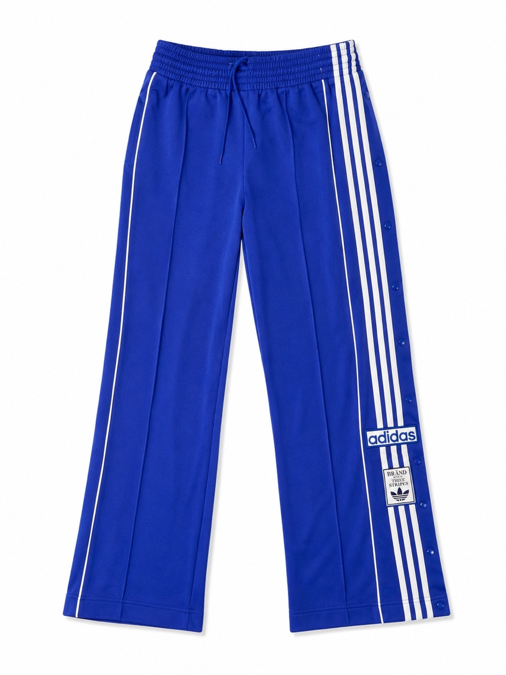 adidas Blue Track Jacket with White Three-Stripes Patch
